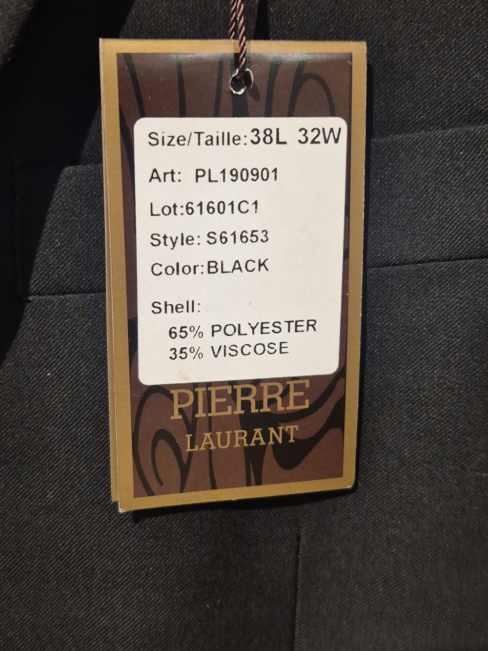Pierre Laurant Black Suit Jacket – New with Tags (NWT) - Picture 3 of 15